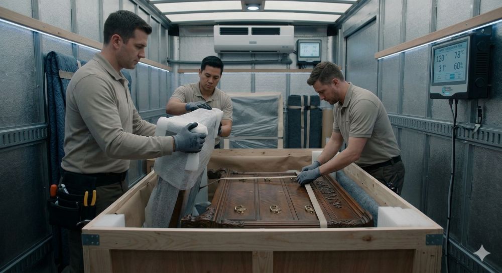 Moving antique furniture